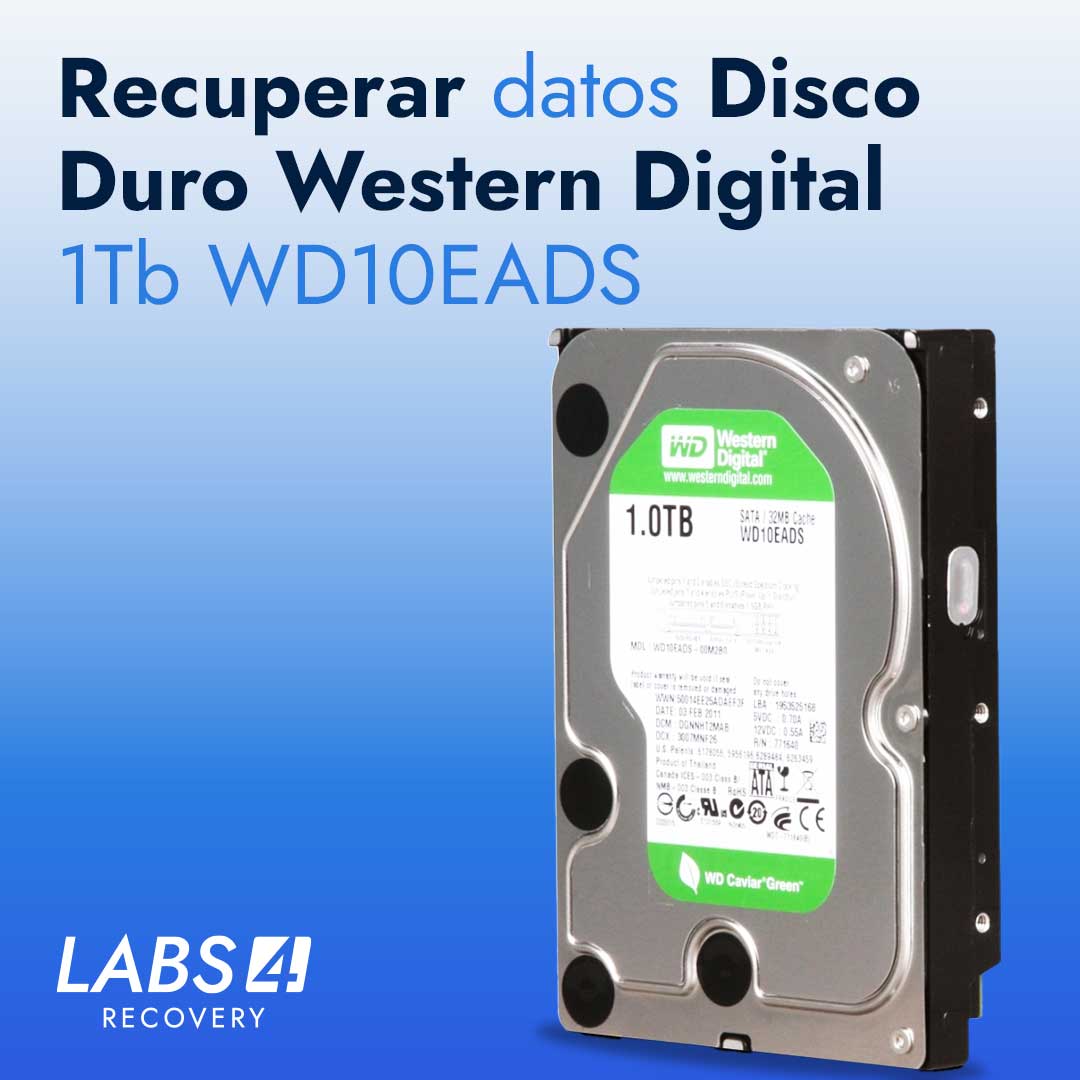 Recuperar datos Disco Duro Western Digital 1Tb WD10EADS
