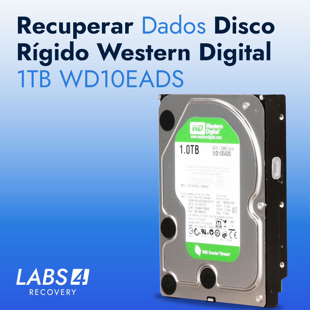 Recuperar Dados em Disco Rígido WD Western Digital WD10EADS