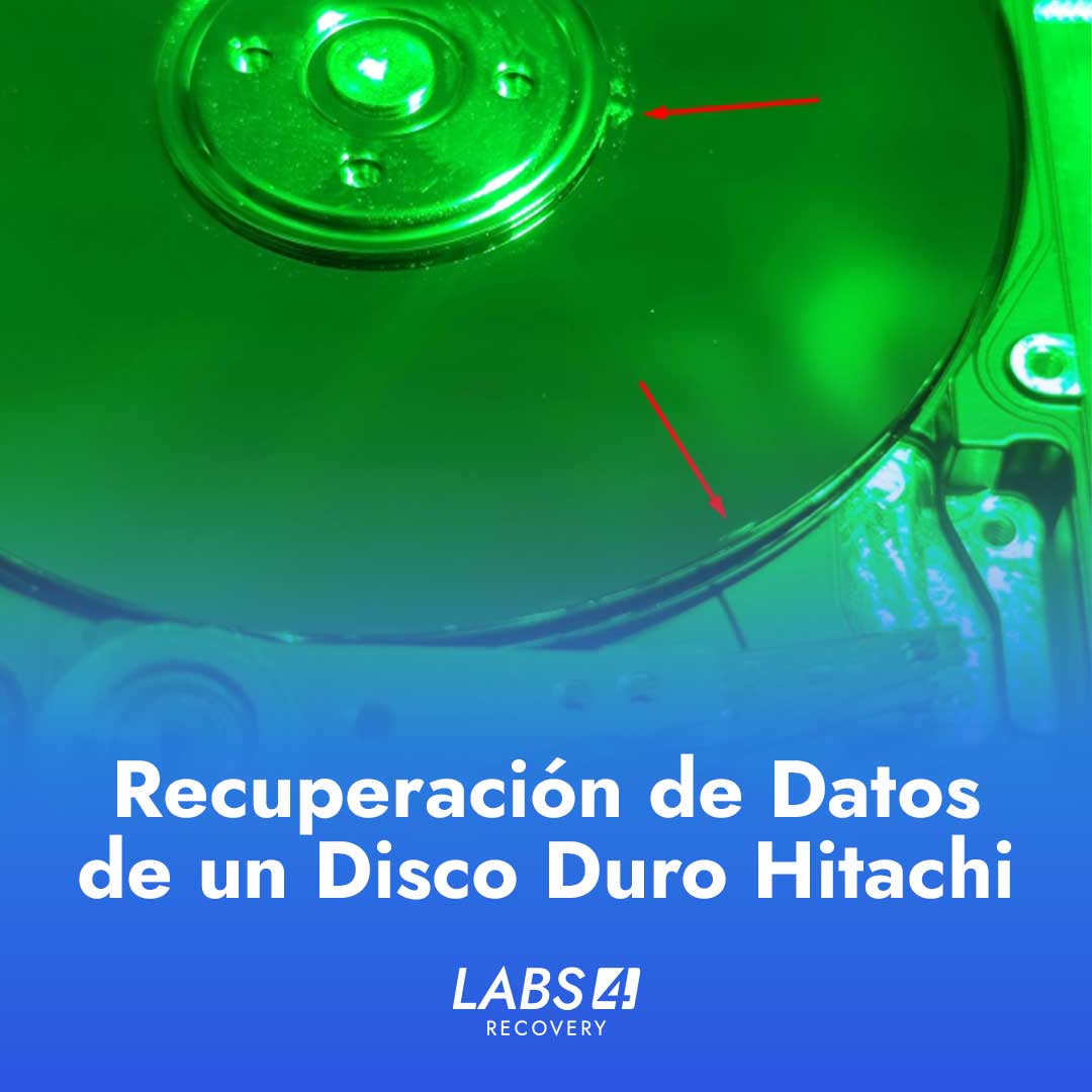 Recuperación de Datos de Disco Duro Hitachi IC25N060ATMR04-0 con Bordes de Platos Rayados