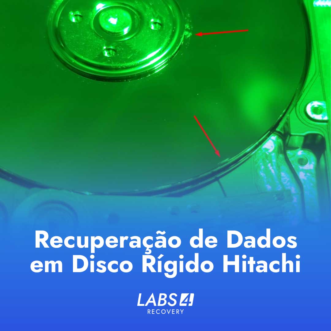 Recuperar Dados em Disco Rígido Hitachi IC25N060ATMR04-0 com as Bordas dos Pratos Riscados