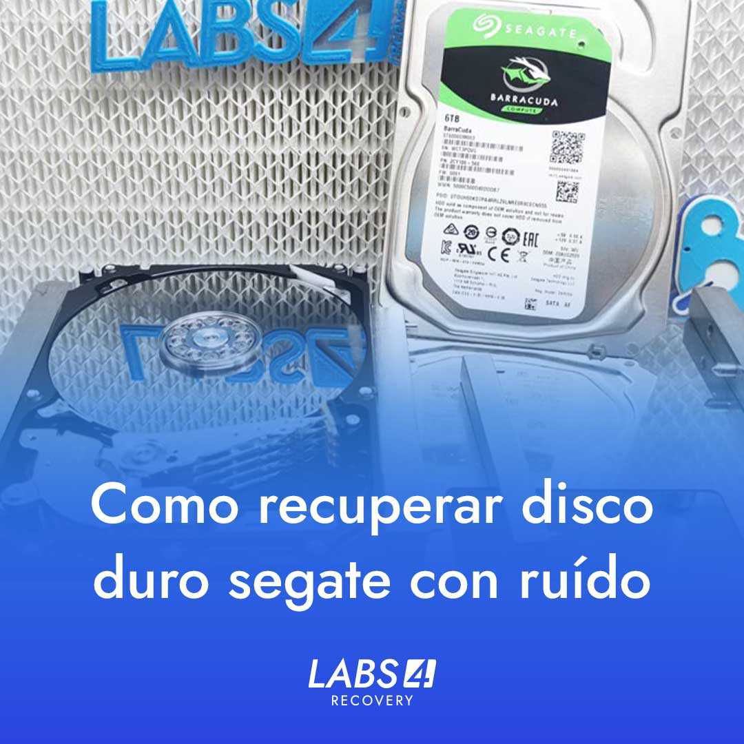 Recuperação de Dados de um Disco Rígido Seagate Barracuda ST6000DM003 com Ruído Interno e Cabeçotes Danificados