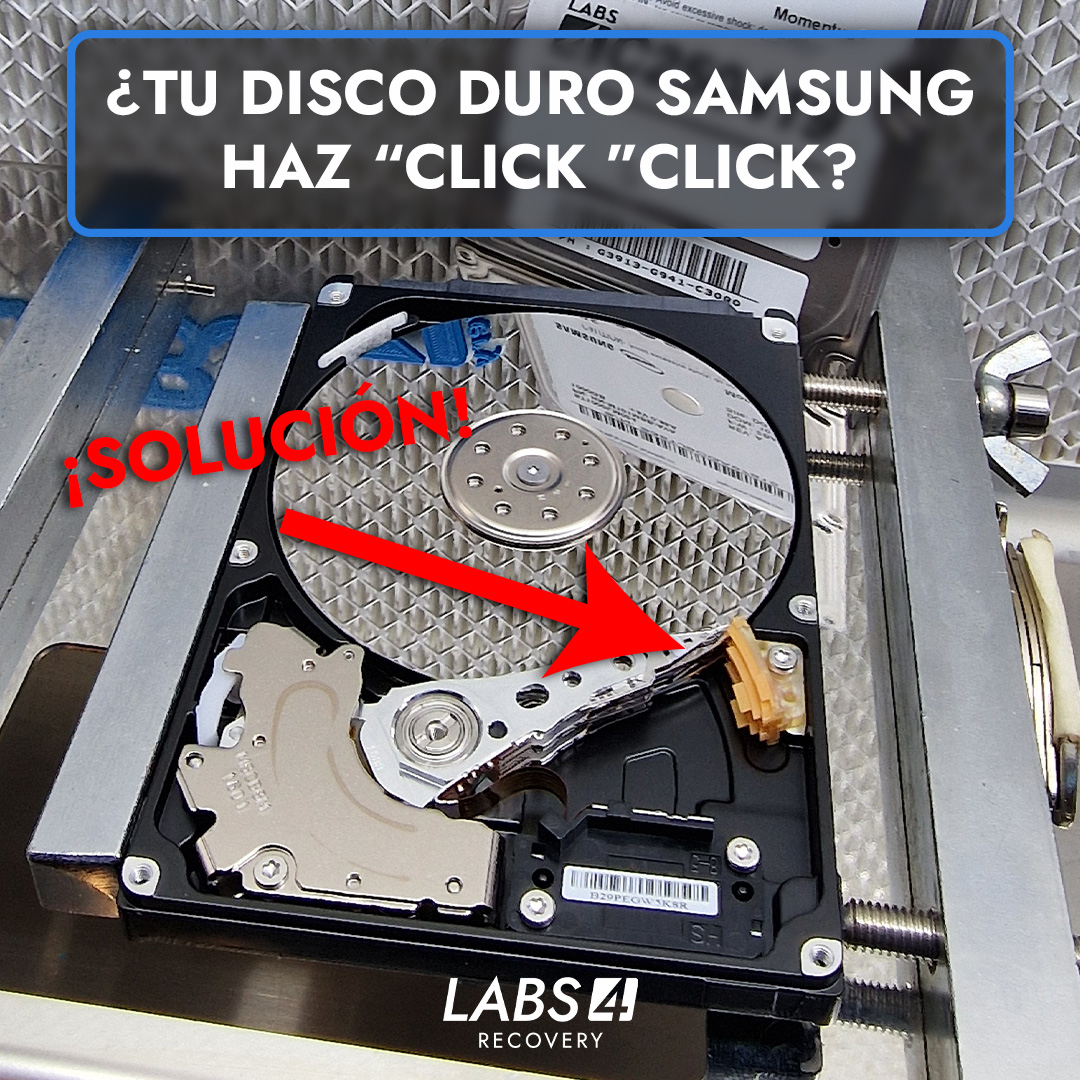 Recuperación de datos en disco duro Samsung ST1000LM024 con cabezales atascados