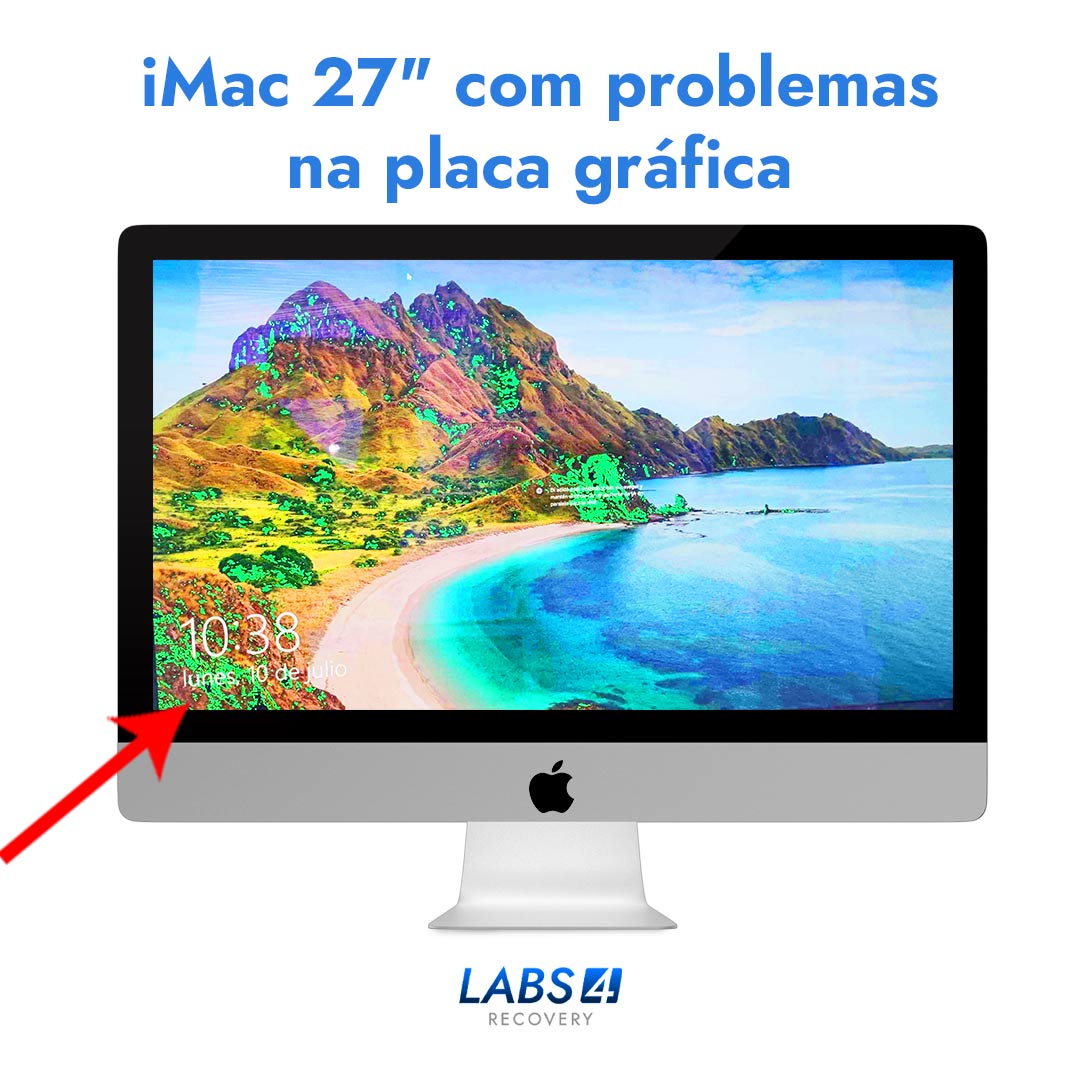 Reparação de iMac 27″ com problemas na placa gráfica