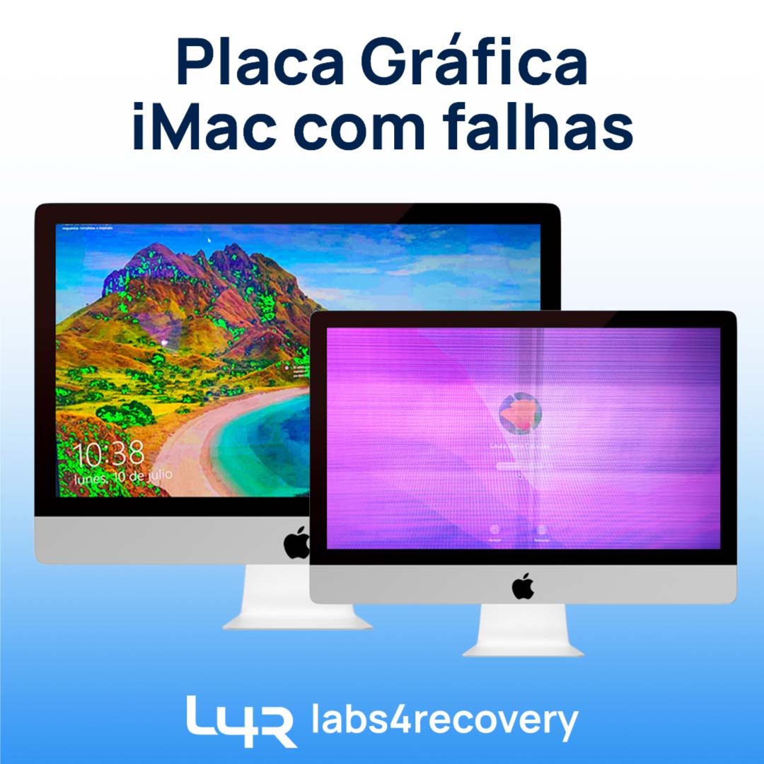 Reparação de iMac 27 - Reparar a Placa de video iMac - Reparar iMac 27 Placa Gráfica Reparação iMac 27 conm problemas de vídeo