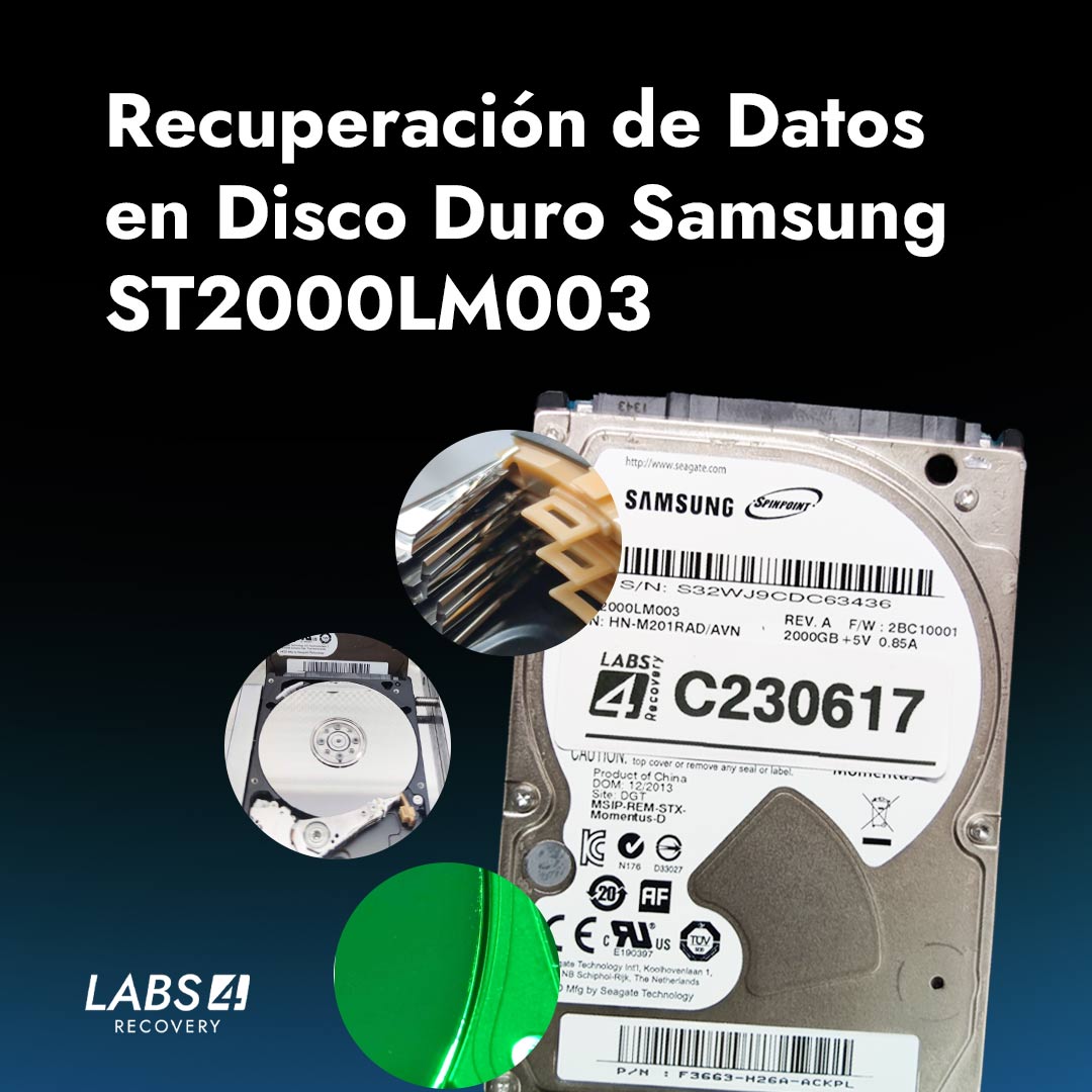 Recuperación de Datos en Disco Duro Samsung 2TB ST2000LM003