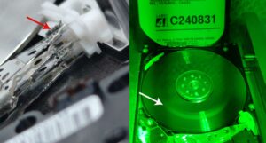 Recuperar datos en disco duro Western Digital WD10JMVW de 1Tb, Superficie rayada y daños críticos. Recuperar Dados em Disco Rígido Western Digital WD10JMVW