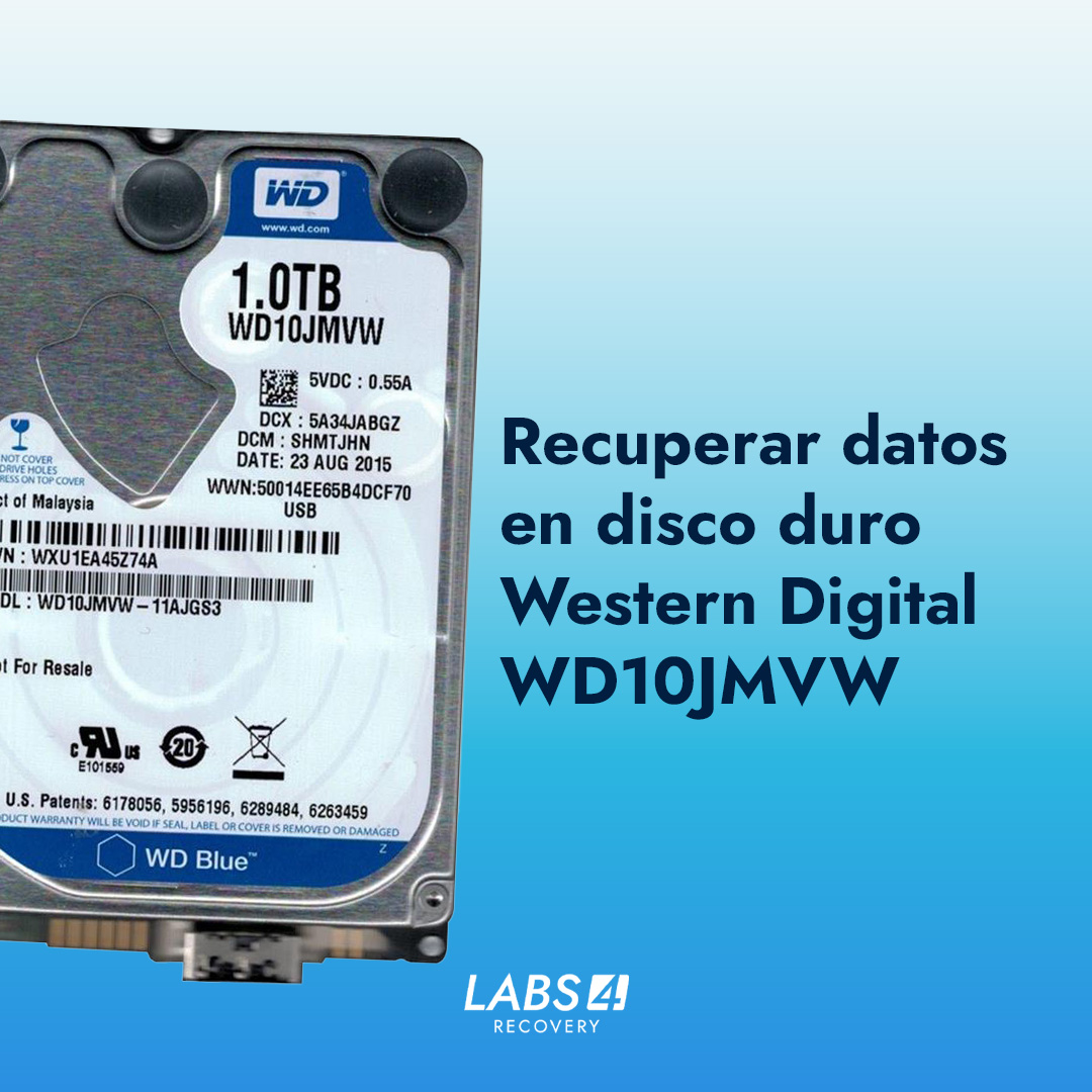 Recuperar datos en disco duro Western Digital WD10JMVW