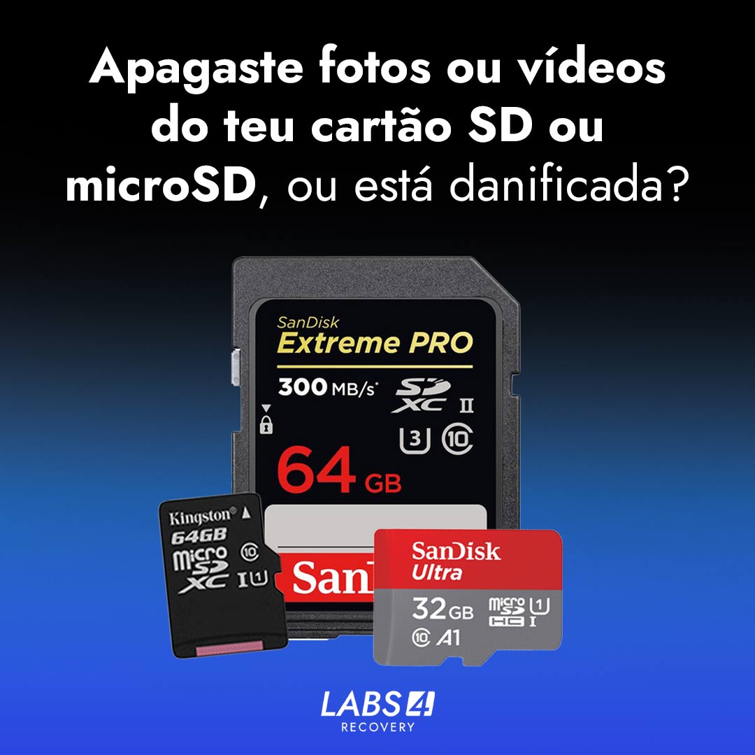 Como recuperar dados apagados de um cartão SD ou microSD danificado