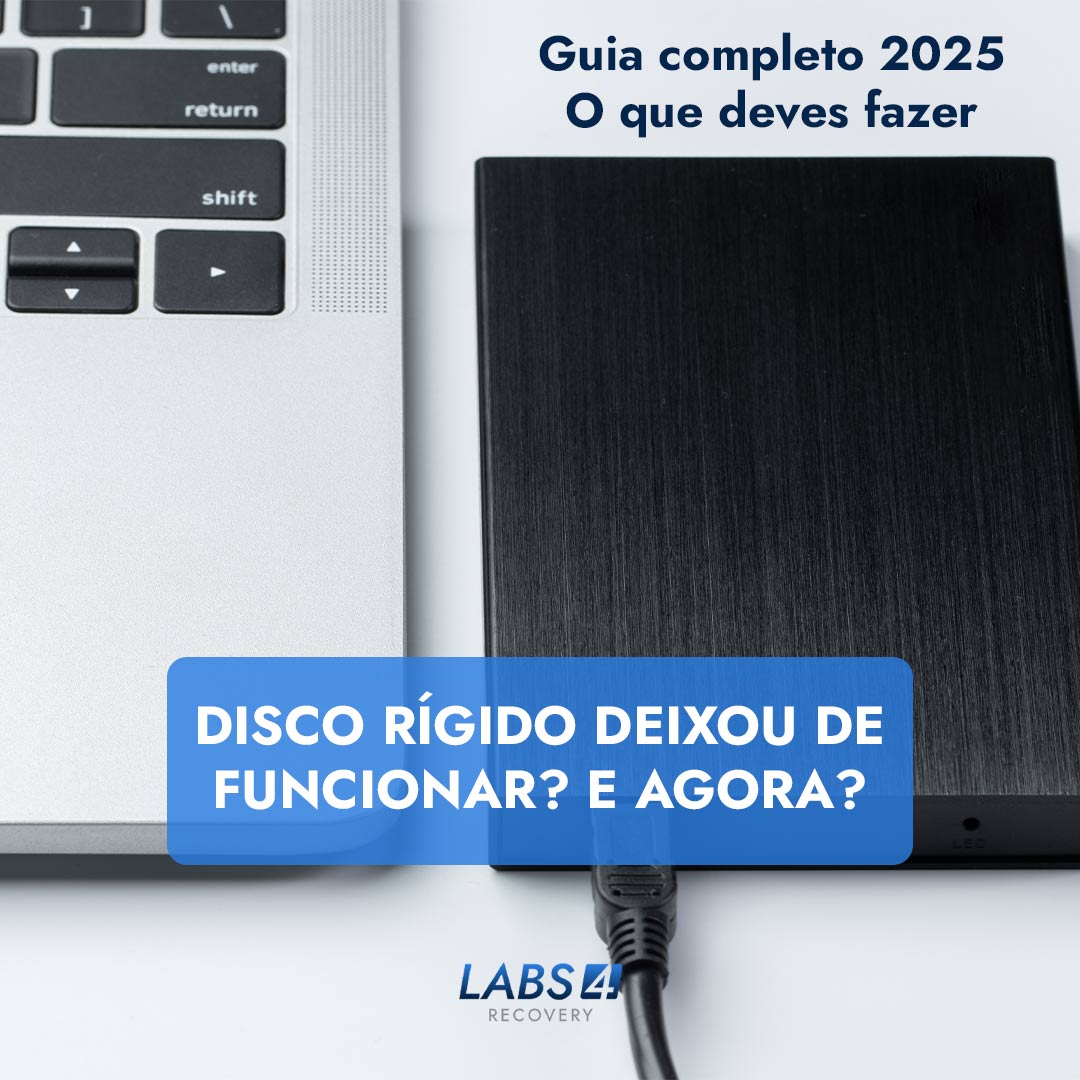 O meu disco rígido deixou de funcionar, o que fazer? - Guia completo 2025