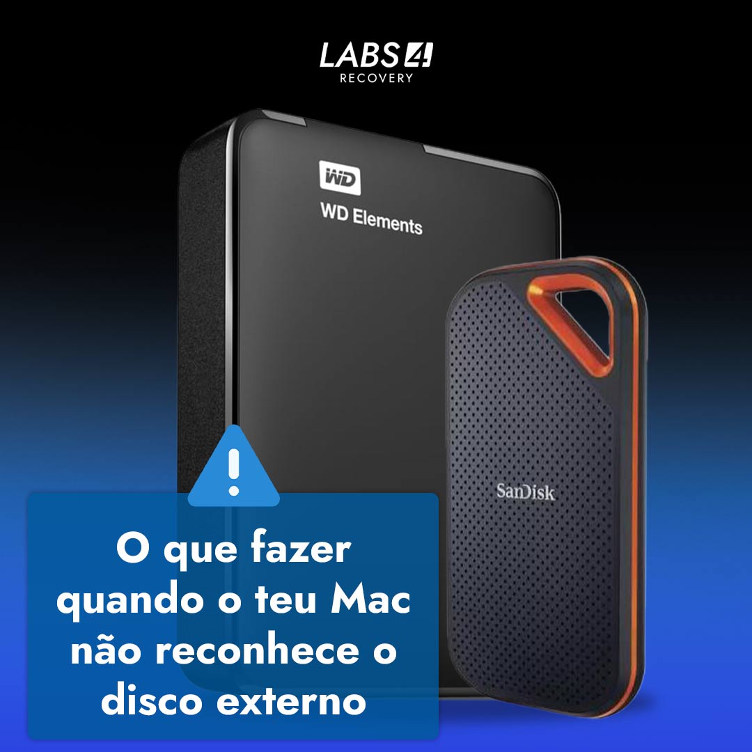 O que fazer quando o teu Mac não reconhece o disco externo