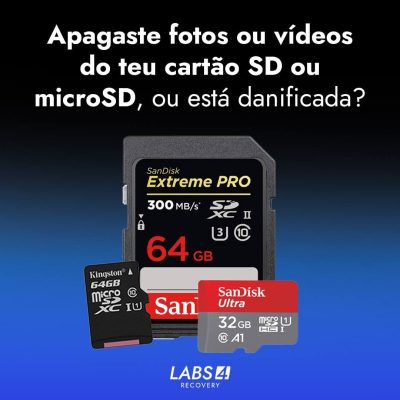 Como recuperar dados apagados de um cartão SD ou microSD danificado