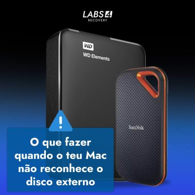 O que fazer quando o teu Mac não reconhece o disco externo