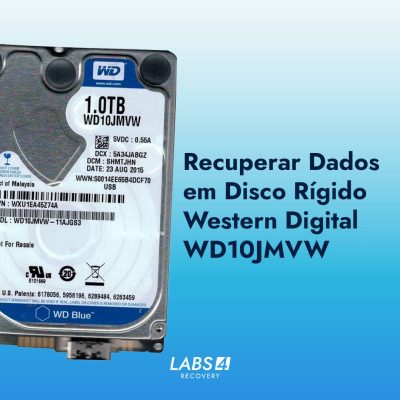 Recuperar Dados em Disco Rígido Western Digital WD10JMVW de 1Tb, Superfície Danificada e Danos Críticos