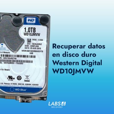 Recuperar datos en disco duro Western Digital WD10JMVW de 1Tb, Superficie rayada y daños críticos