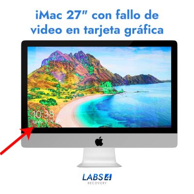 Reparación de iMac 27″ con fallo de video en tarjeta gráfica