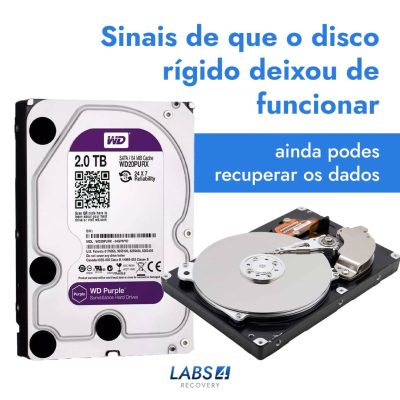 Sinais de que o disco rígido deixou de funcionar, disco rígido deixou de funcionar