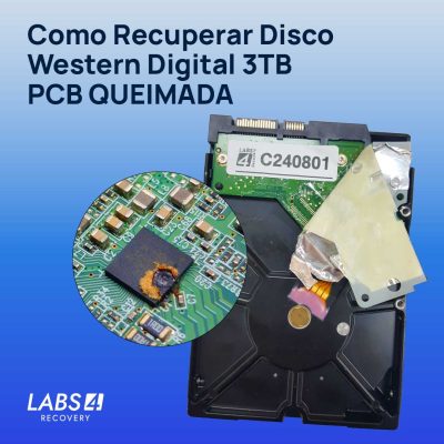 Recuperação de Dados Disco Rígido Western Digital 3TB WD30EFRX