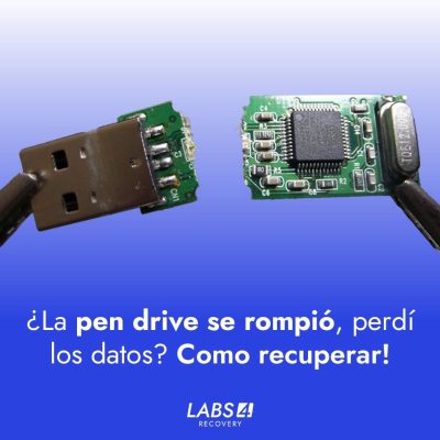 ¿La pen drive se rompió, perdí los datos?